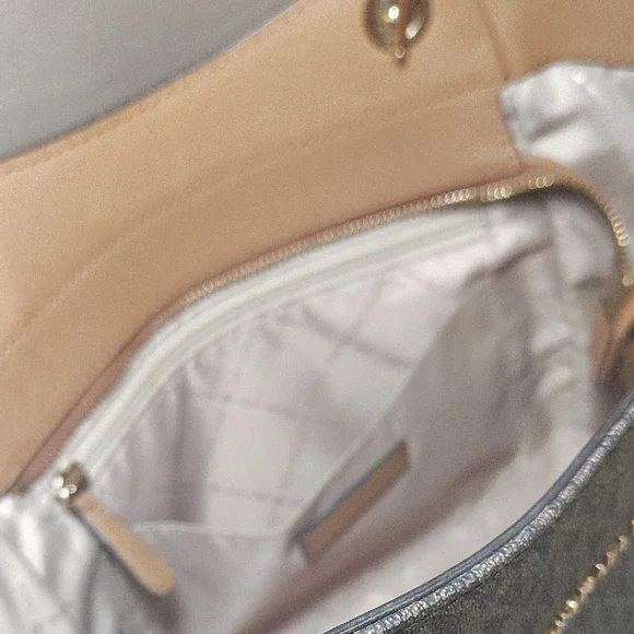 Michael Kors Dark Brown Tote with Gold Accents - Picture 8 of 12